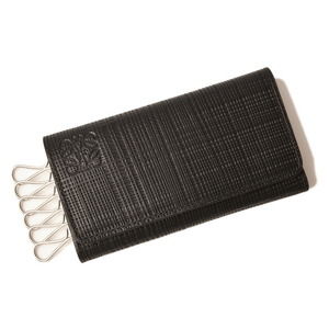 未使用品‼️ LOEWE ♠︎ Vintage ♠︎ Key case Key case in soft grained calfskin Black - LOEWE